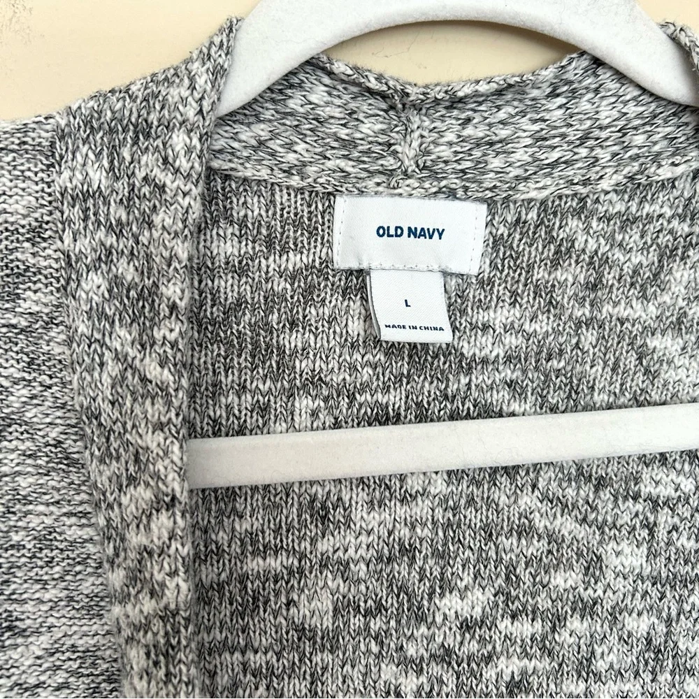 Old Navy Women’s Gray Marled Knit Open Cardigan - Picture 3 of 9